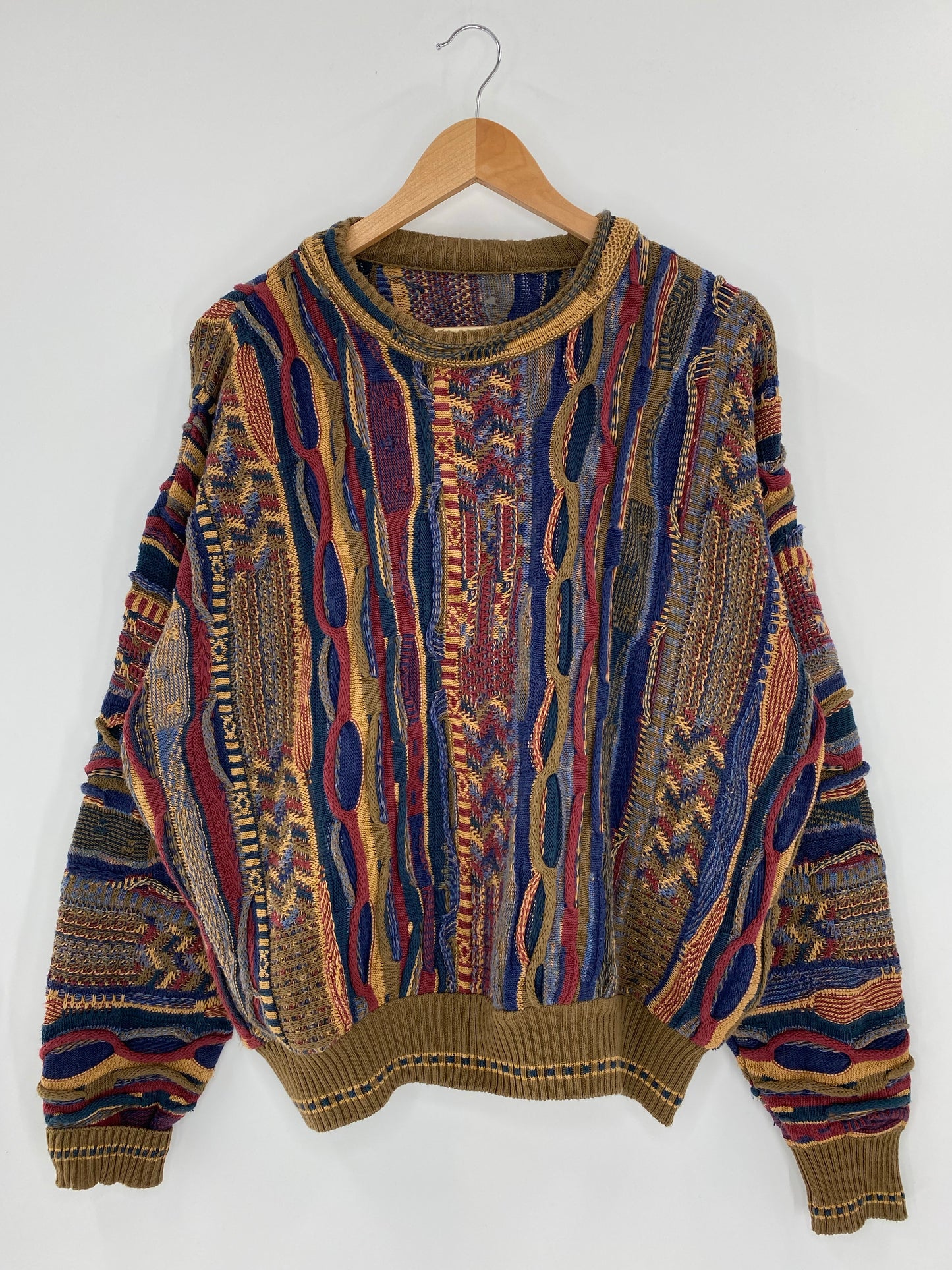 Vintage 3D COOGI- Style (No tag) Approx. Size L Knit Sweater / K5538