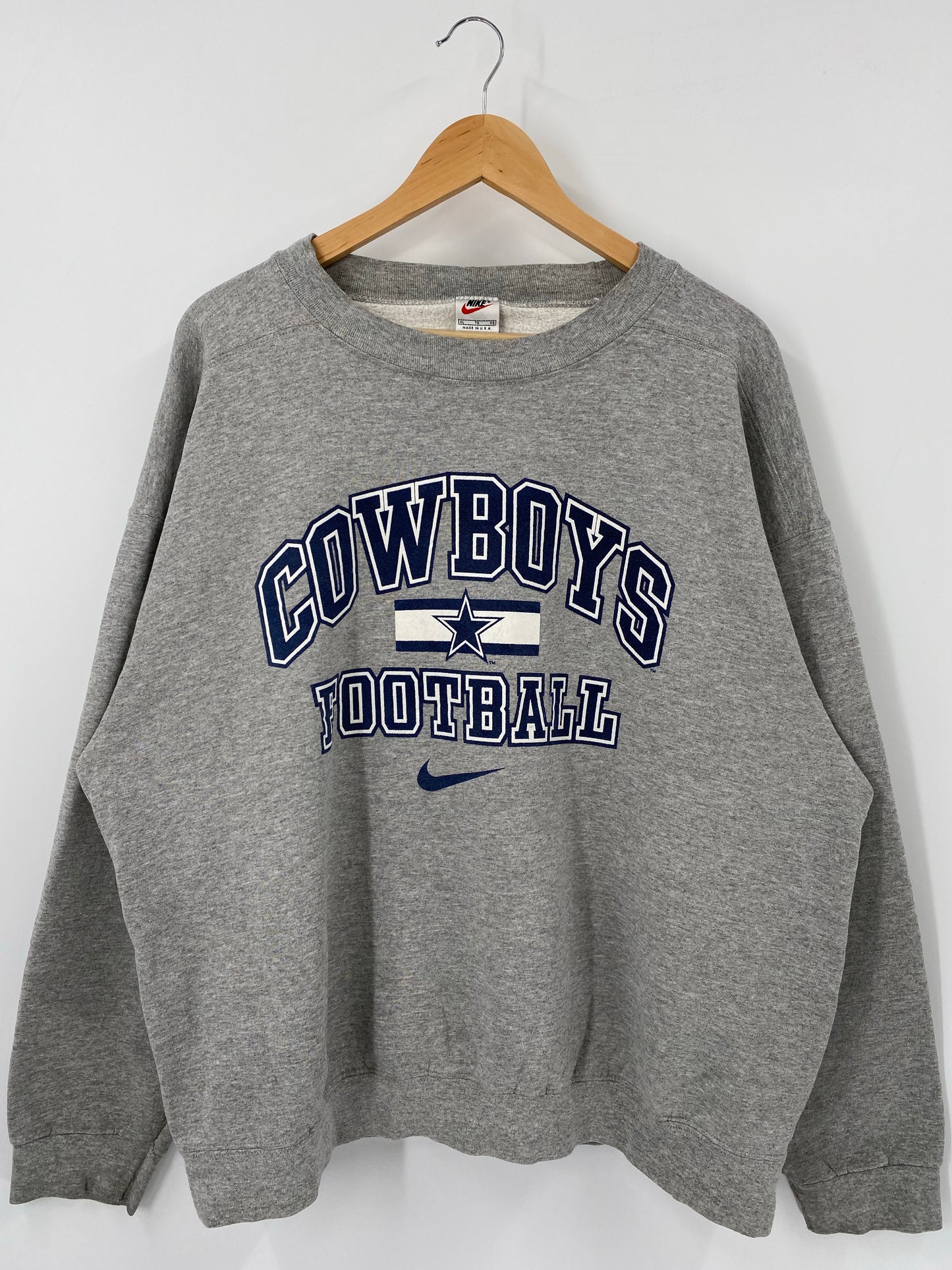 90’s COWBOYS Made in USA Size XL Vintage NFL Sweat-Shirt / K4772