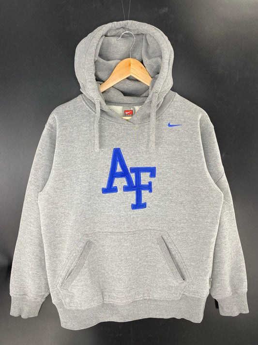 00' NIKE AIR FORCE Size S Vintage Hoodie Sweat-Shirt / K8539