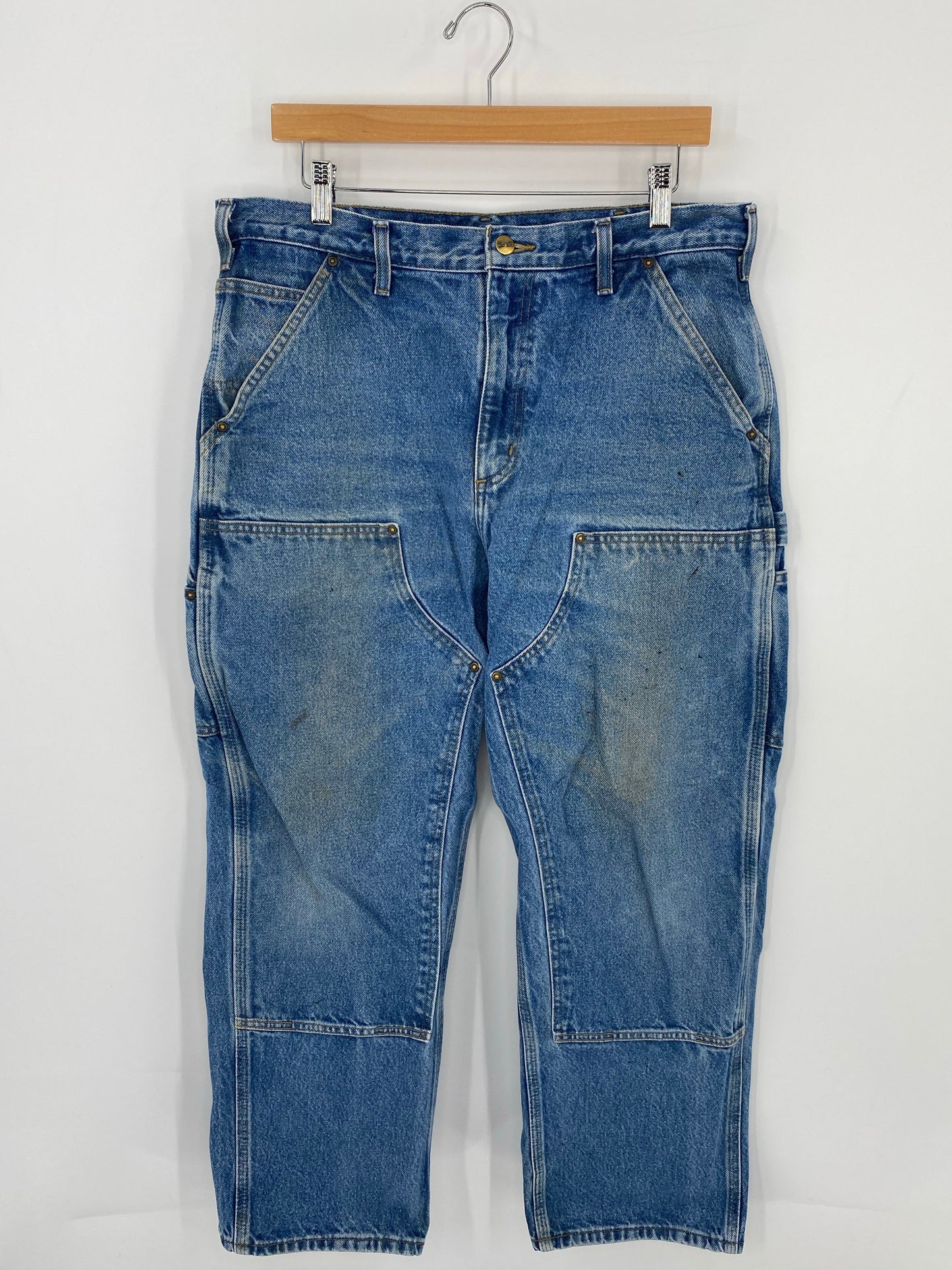 Vintage CARHARTT Size W34xL28.5 Double Knee Pants / A7562