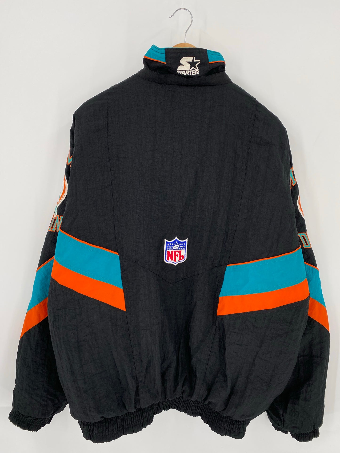 90's STARTER MIAMI DOLPHINS Size XL Vintage NFL Nylon Jacket / K5626
