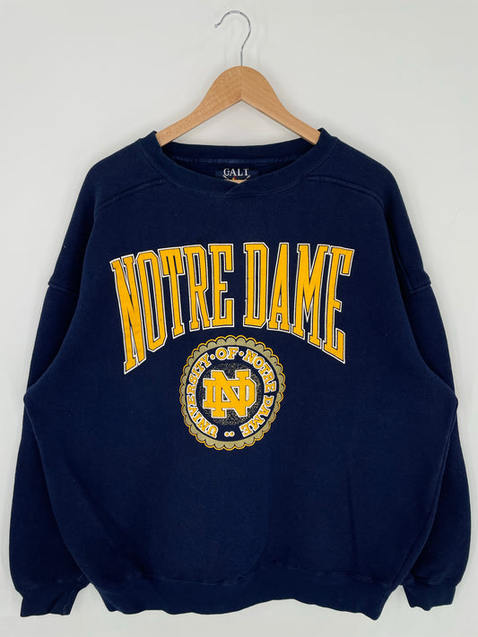 90’s UNIVERSITY OF NOTRE DAME Size XL Sweat-Shirt / K8568