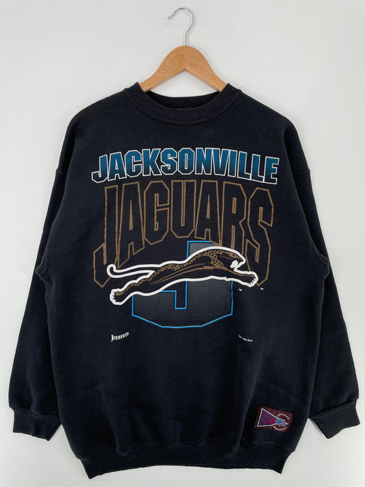1993 JACKSONVILLE JAGUARS Made in USA Size XL Vintage NFL Sweat-Shirt / A9851