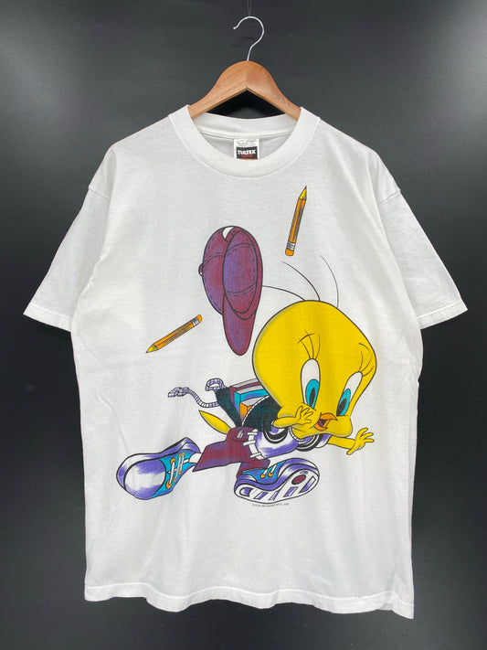1994 LOONEY TUNES TWEETY Size XL Vintage T-Shirts / K4657