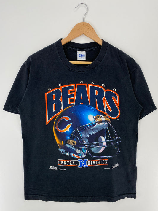 1992 SALEM x CHICAGO BEARS Made in USA Size L Vintage NFL T-shirt / A304