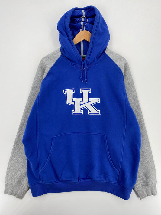 00' NIKE x UNIVERSITY OF KENTUCKY Size L Vintage College Hoodie Sweat-Shirt / A5945