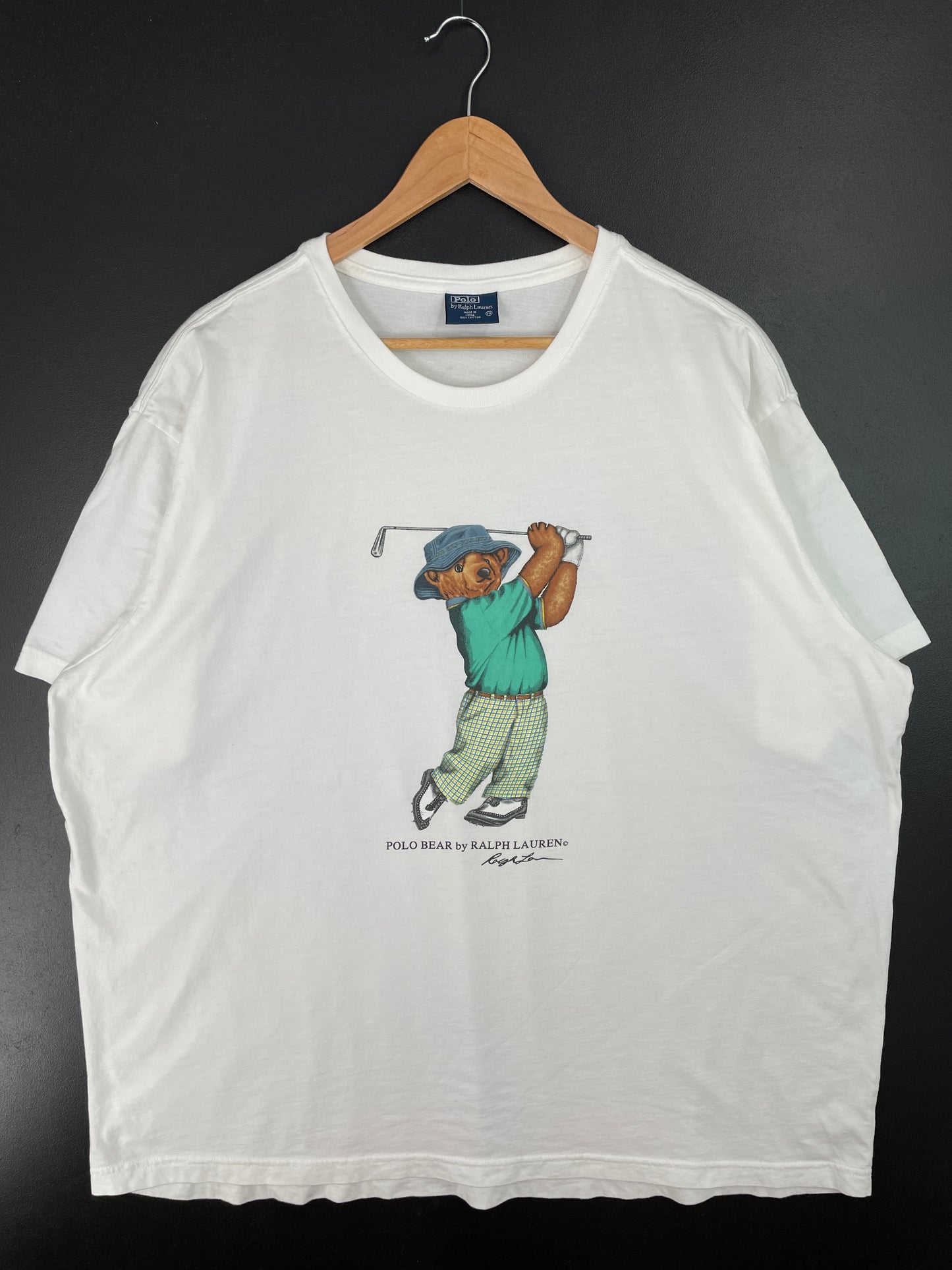 90’s POLO RALPH LAUREN BEAR Size XXL Vintage T-Shirt / A7975