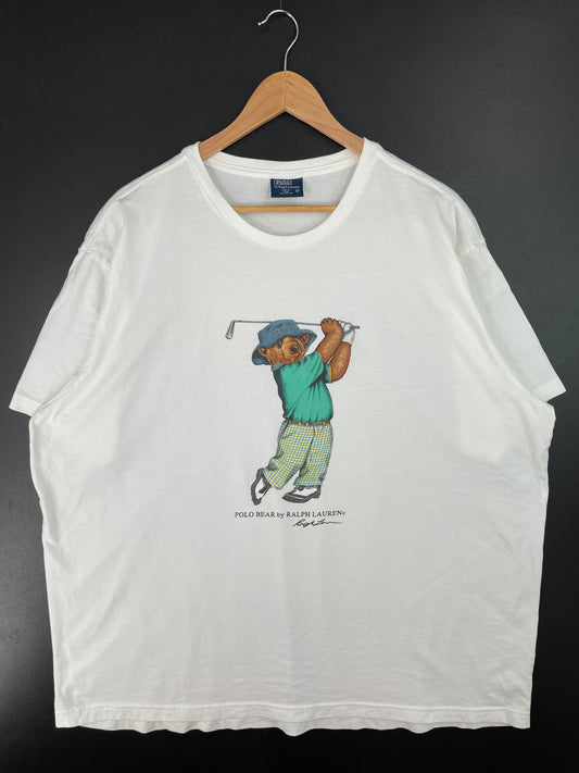 90’s POLO RALPH LAUREN BEAR Size XXL Vintage T-Shirt / A7975