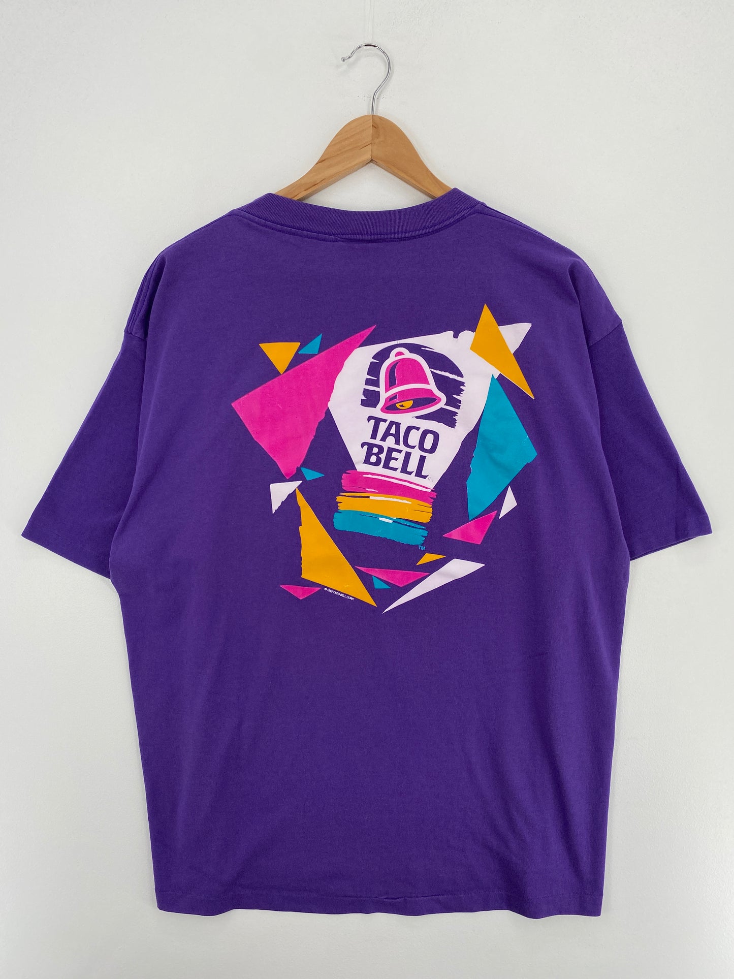 1992 TACO BELL Made in USA Size XXL Vintage T-Shirt / A4967