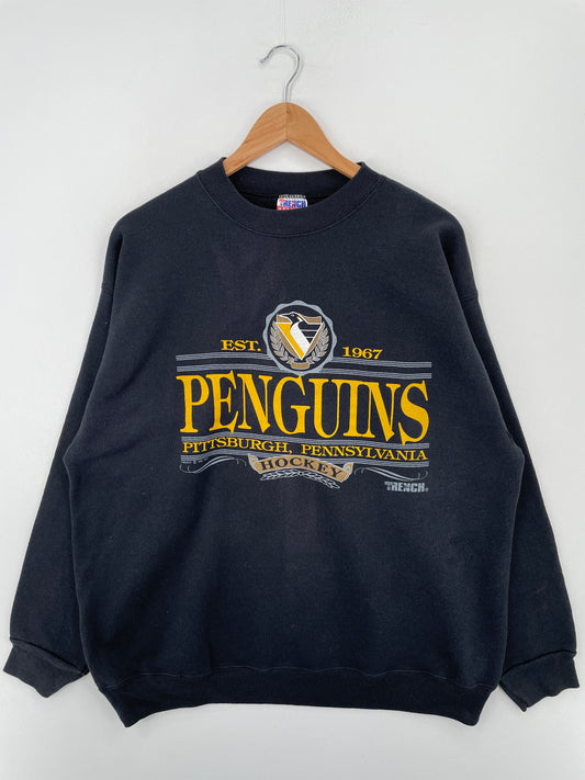 1992 PITTSBURGH PENGUINS Made in USA Size XL Vintage NFL Sweat-Shirt / A8062