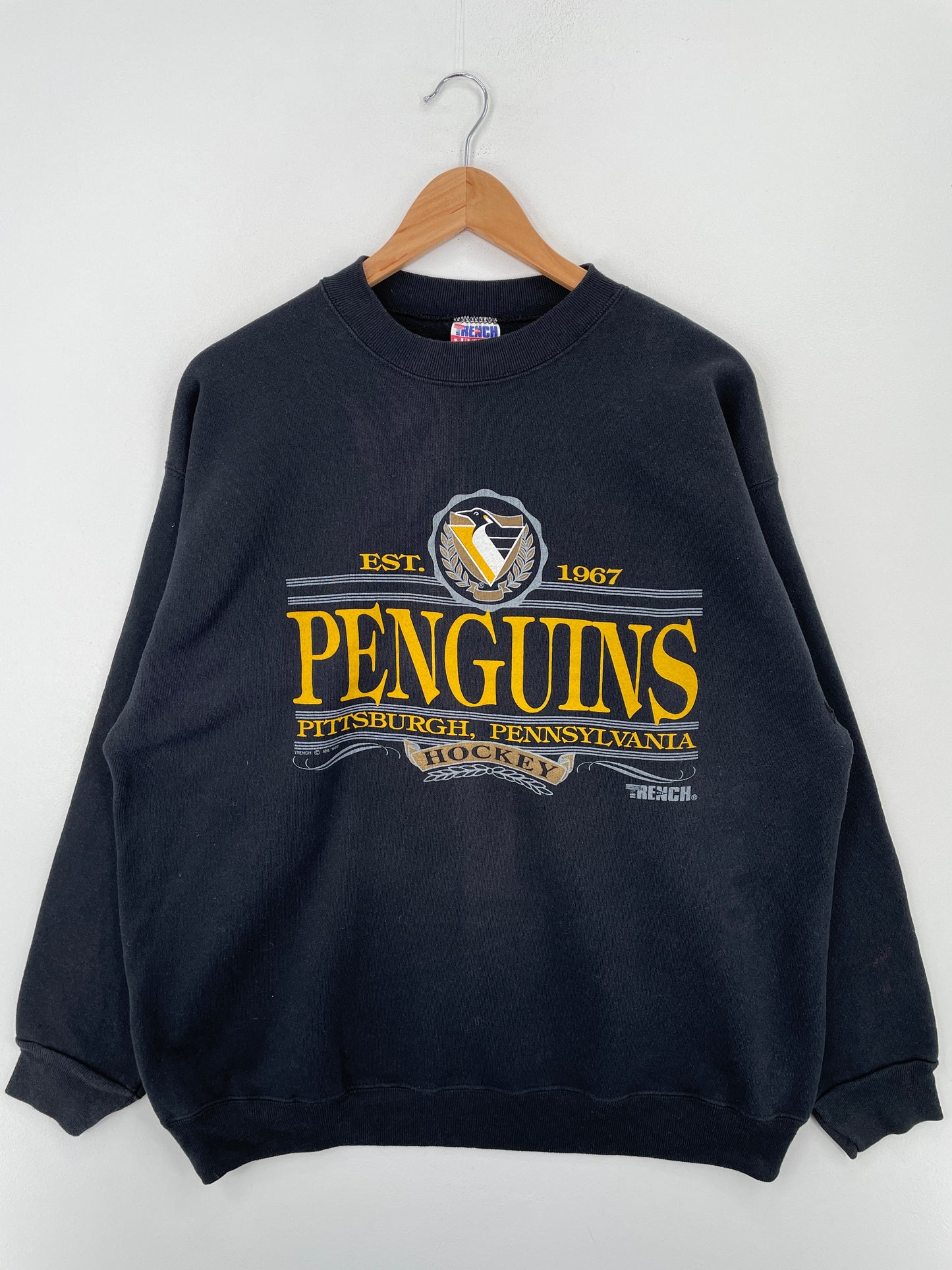 1992 PITTSBURGH PENGUINS Made in USA Size XL Vintage NFL Sweat-Shirt / A8062