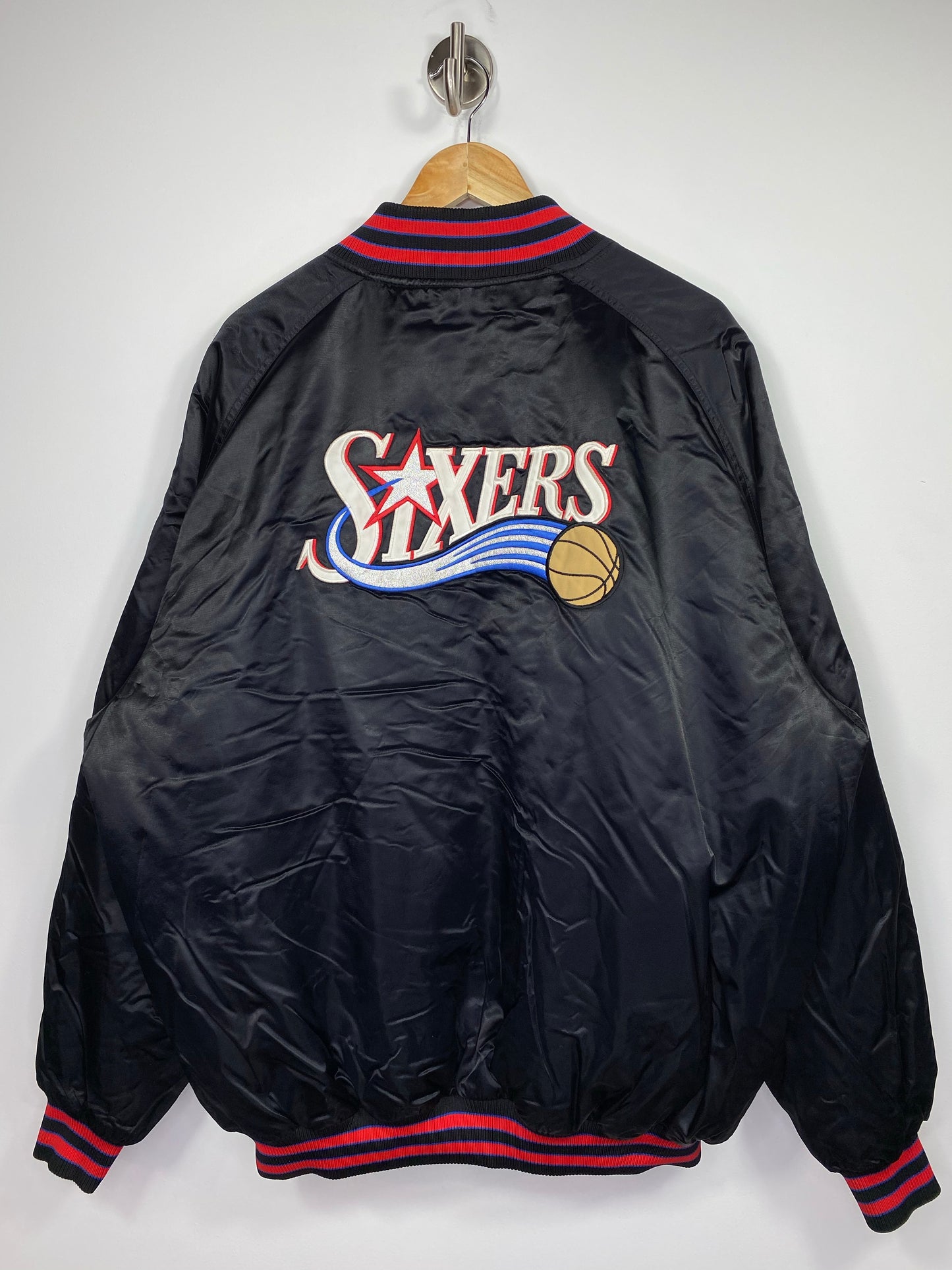 00' NIKE Sixers Vintage Padded NBA Nylon Jacket / 5038