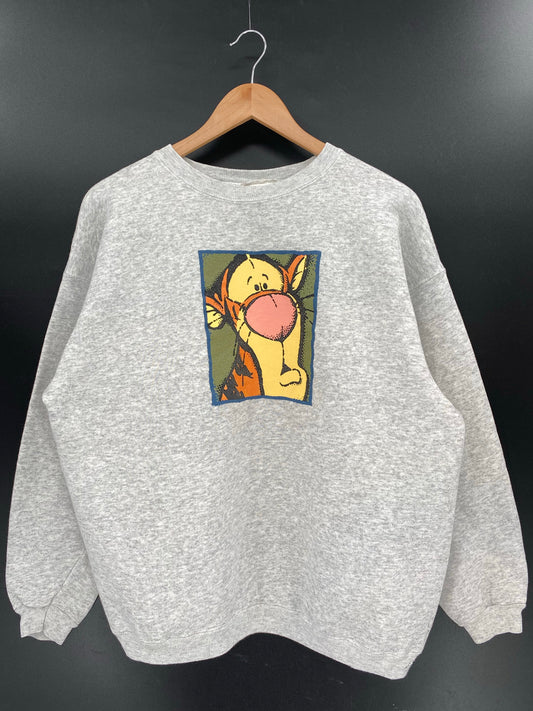 00’ DISNEY TIGER Made in USA Size L Vintage Sweat-shirt / K4194