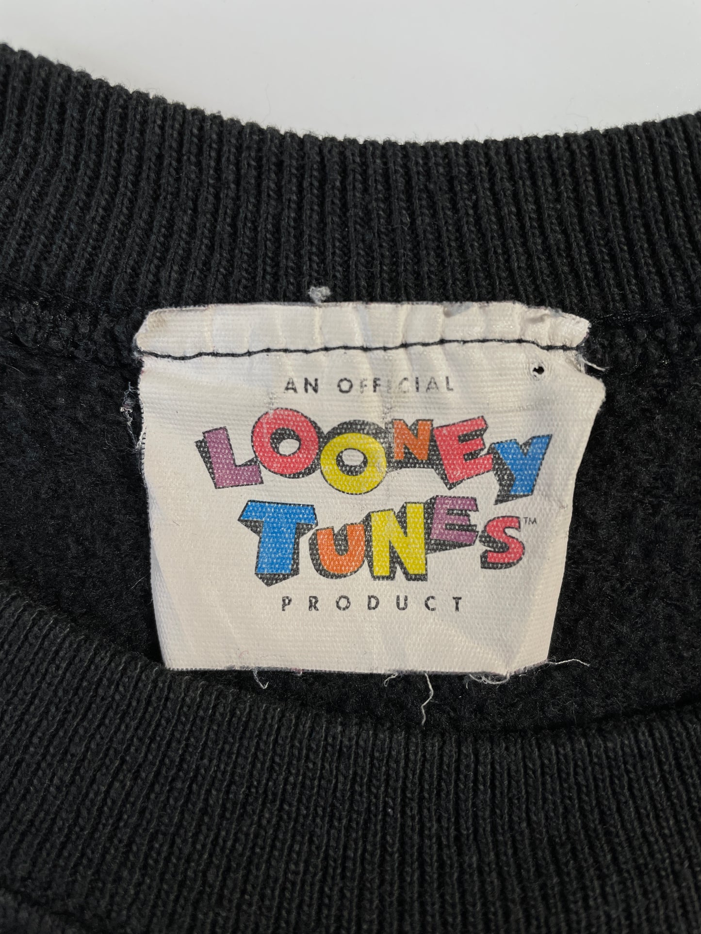 1994 LOONEY TUNES CHRISTMAS Size Approx.XL Vintage Sweat-shirt / E745