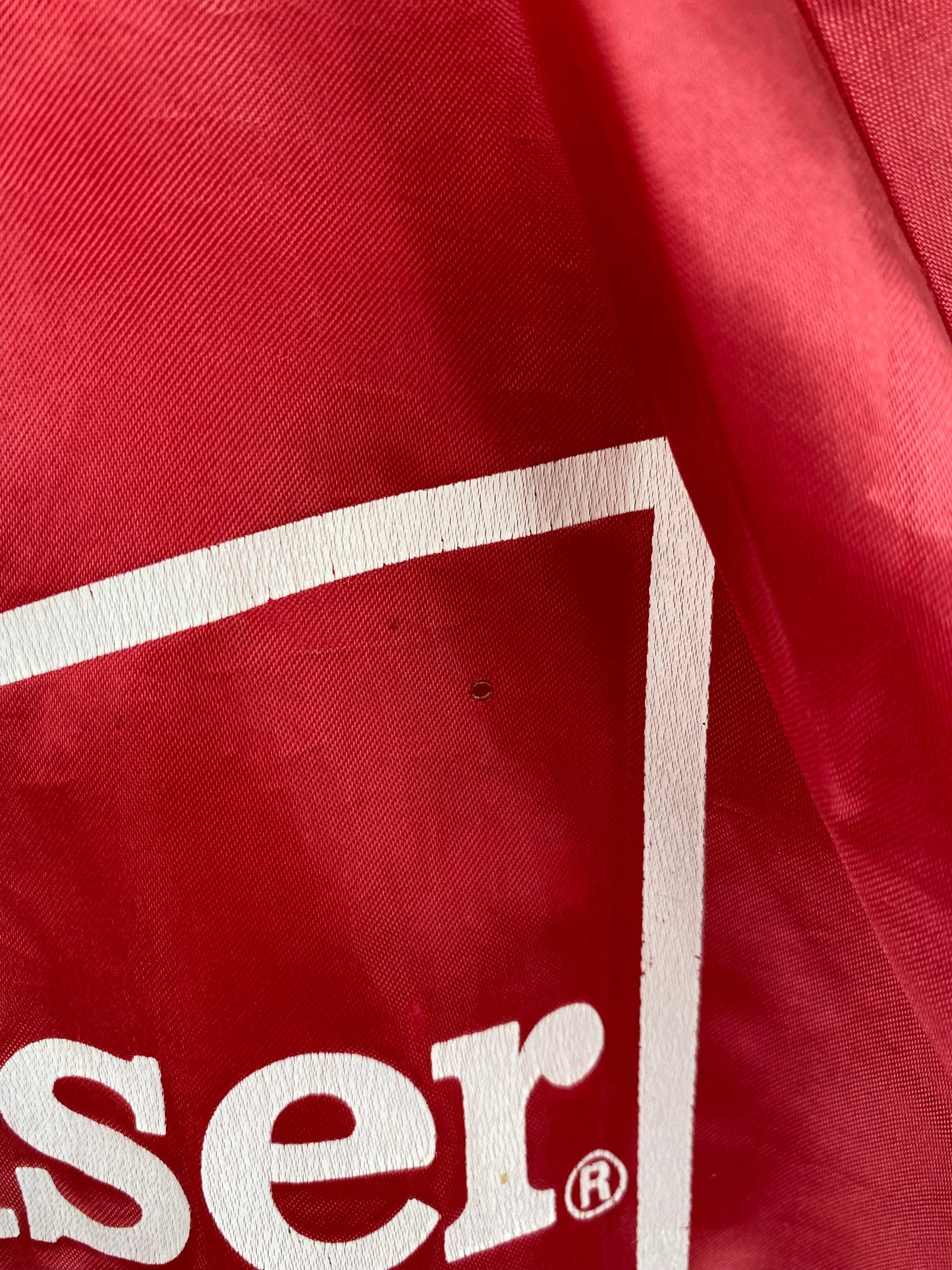 .Vintage BUDWEISER Size No Tag (Approx.L) Nylon Jacket / A7940