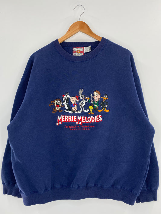 00’ LOONEY TUNES Size XL Vintage Sweat-shirt / K4191