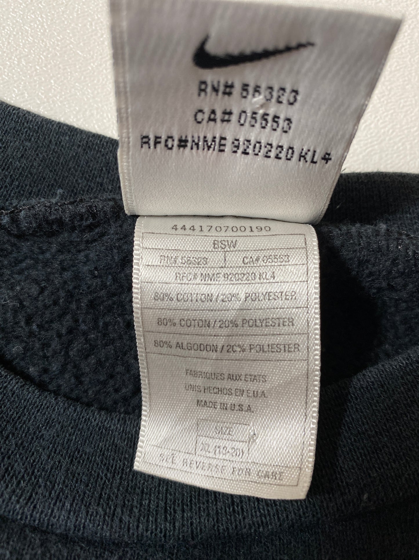 90’s NIKE Size Kids XL Vintage Sweatshirt / k176