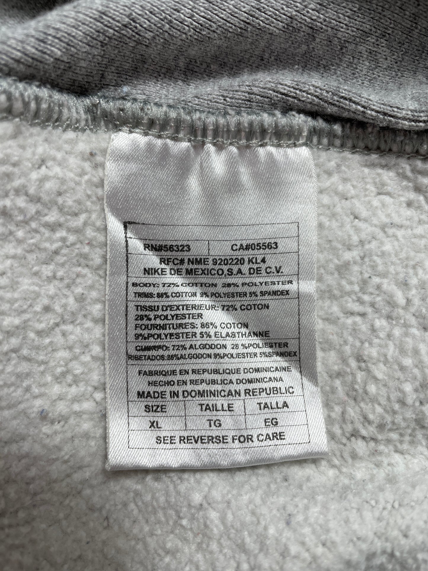 00’ NIKE x OLE MISS FOOTBALL Size XL Vintage College Sweat-shirt / E3540S