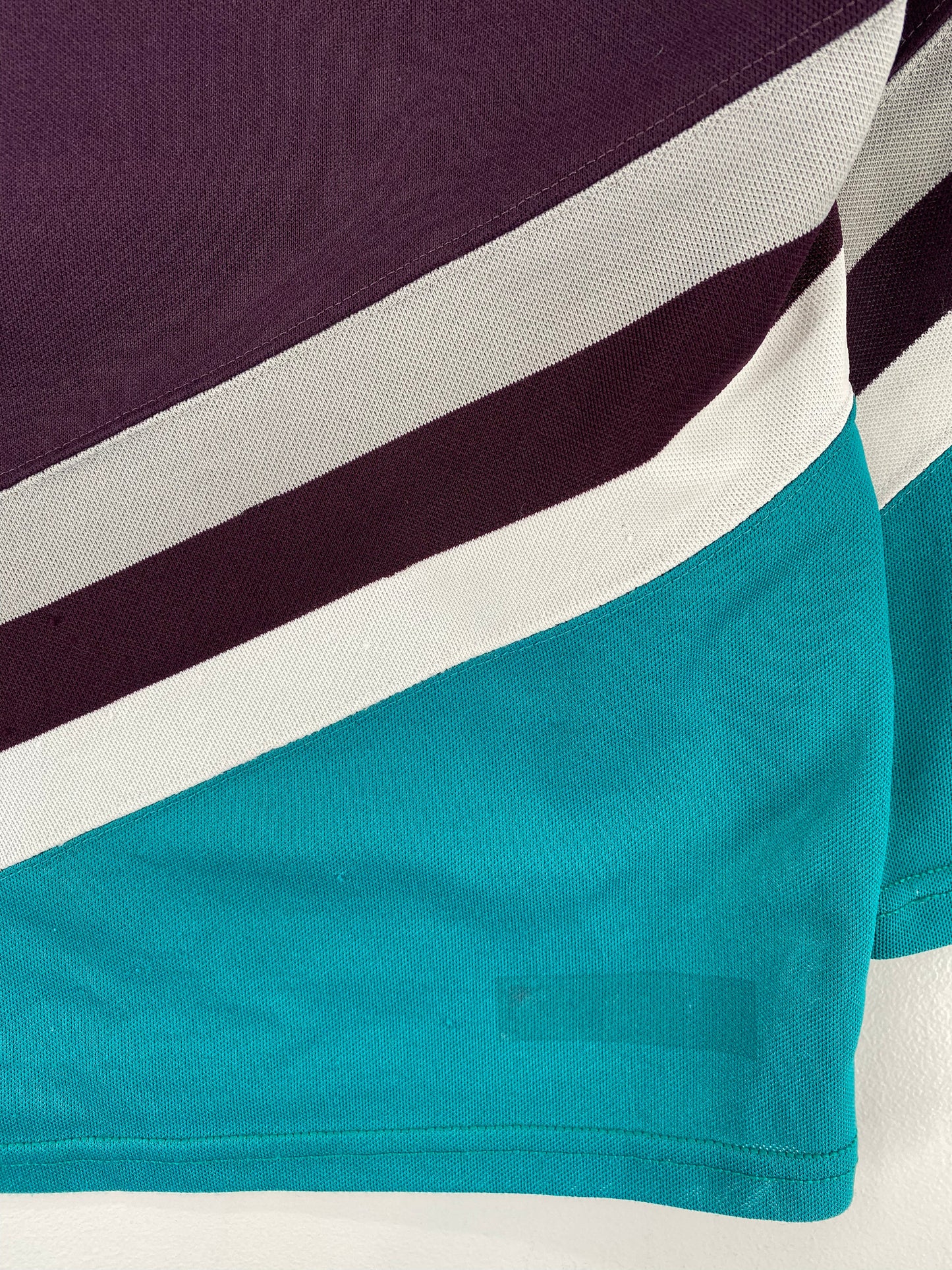 .90’s ANAHEIM MIGHTY DUCKS Size Kids XL Vintage NHL Hockey Game Shirt / E4936T