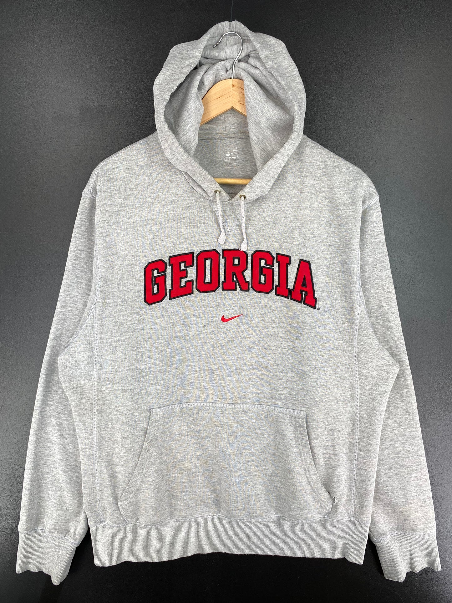 00' NIKE GEORGIA Size L Vintage College Hoodie Sweat-Shirts/ A415