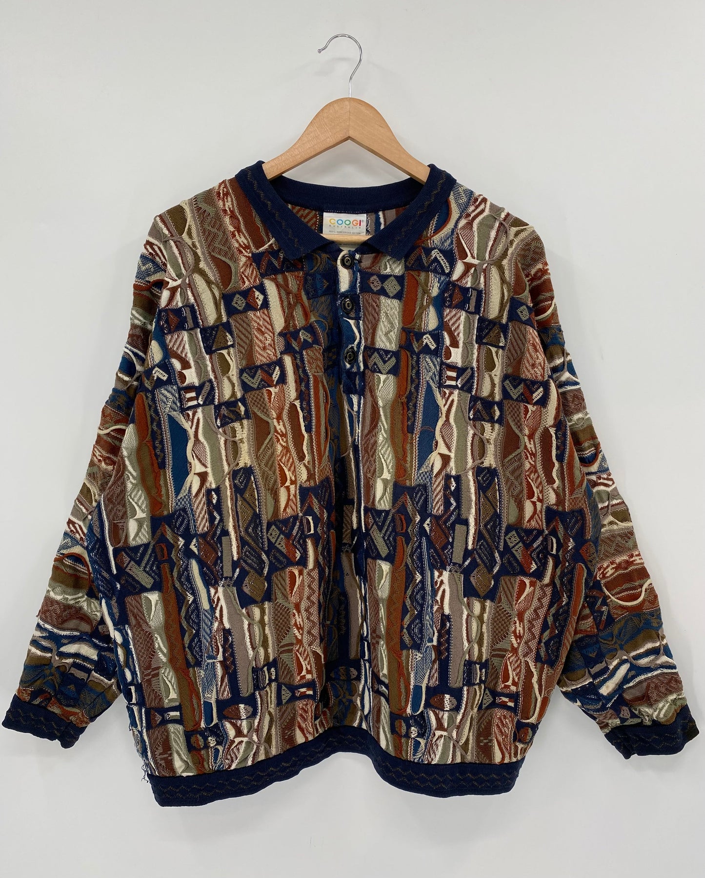 Vintage 3D COOGI Size XL Knit Sweater / A7905