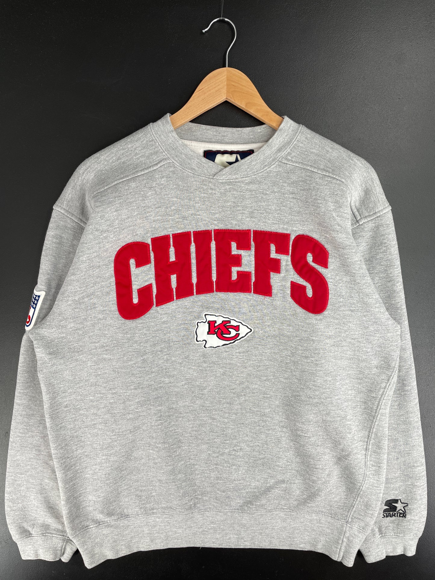90’s STARTER x KANSAS CITY CHIEFS Size M Vintage NFL Sweat-Shirt / E3036S