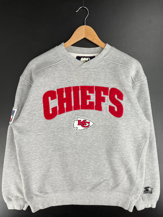 90’s STARTER x KANSAS CITY CHIEFS Size M Vintage NFL Sweat-Shirt / E3036S