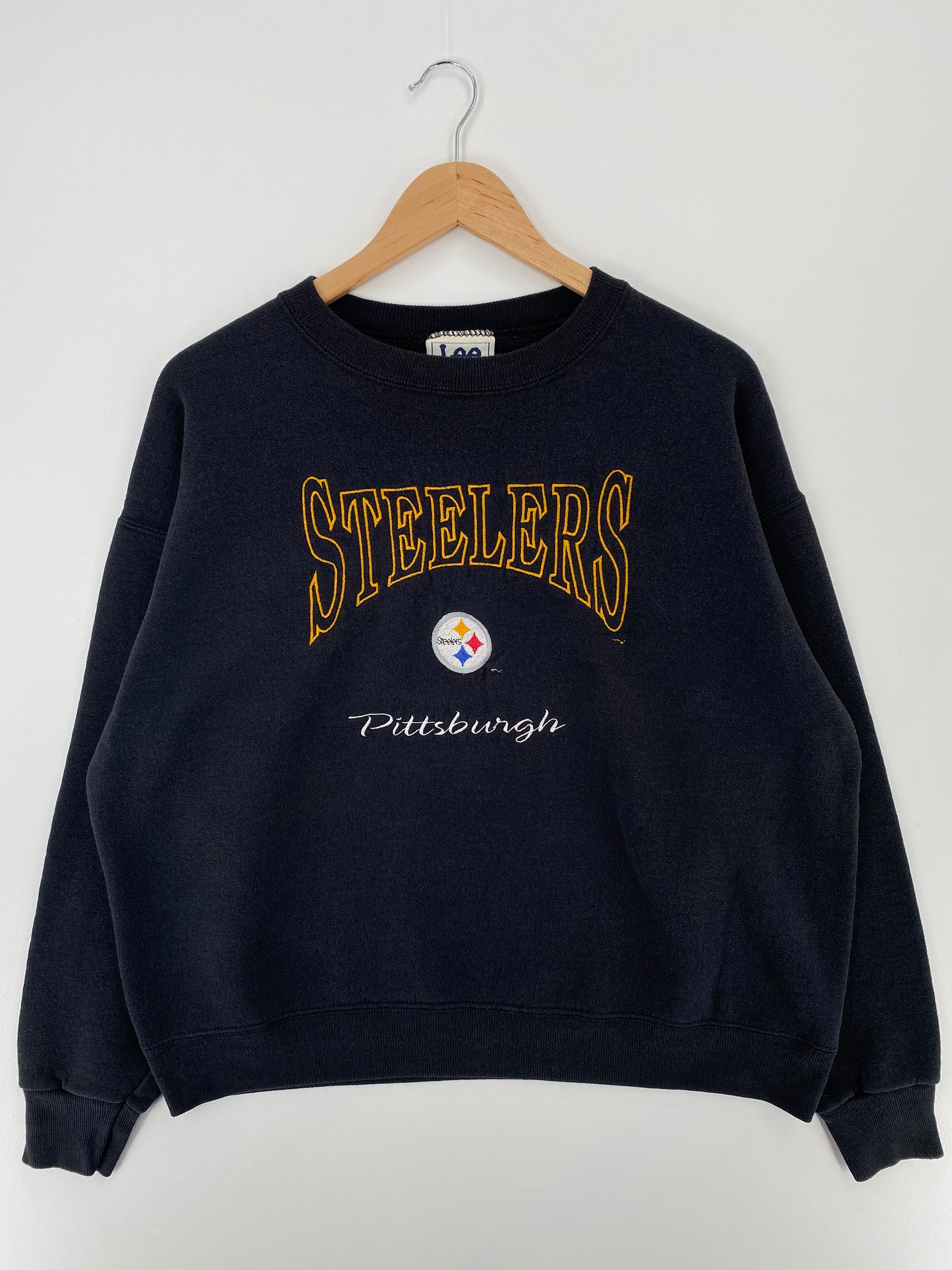 90’s PITTSBURGH STEELERS Made in USA Size L Vintage NFL Sweat-Shirts/ A214