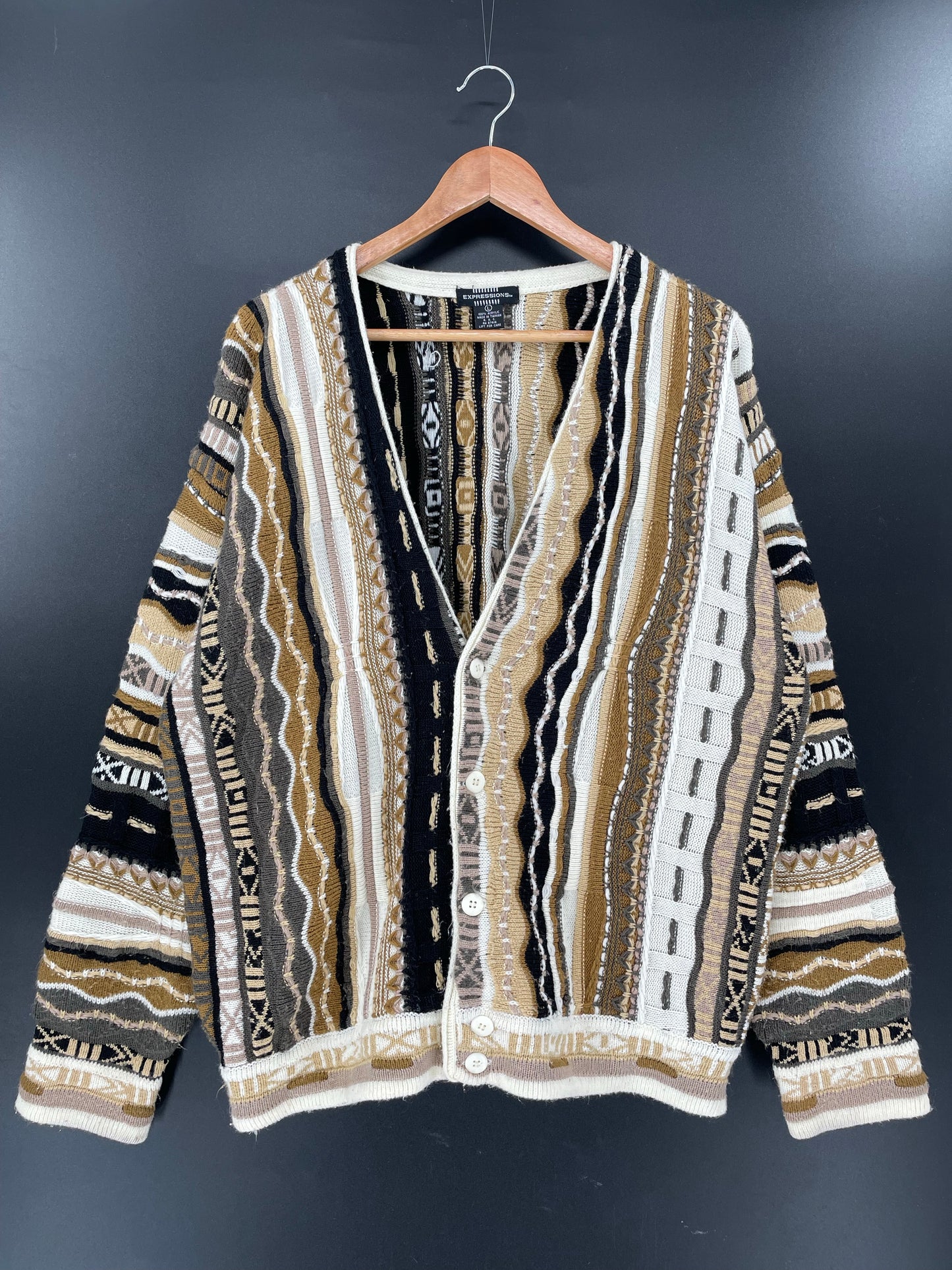 Vintage 3D COOGI- Style Size L Knit Sweater / K4729