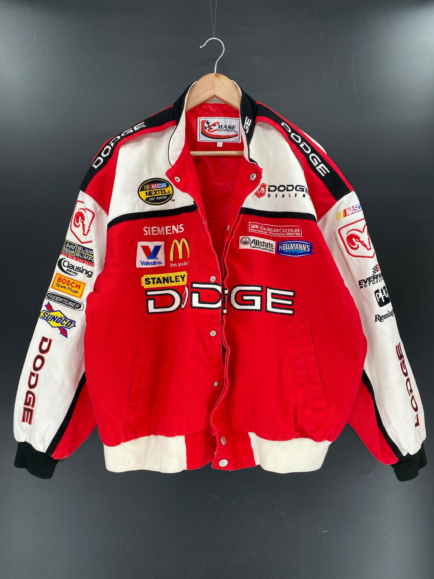 Vintage NASCAR DODGE Size XXL Racing Jacket / K5593