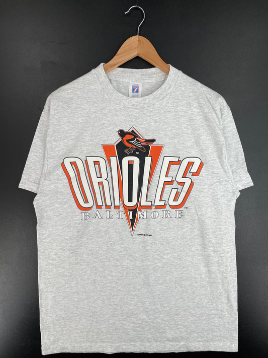 .1993 BALTIMORE ORIOLES Made in USA Size L Vintage MLB T-Shirt / E4254T