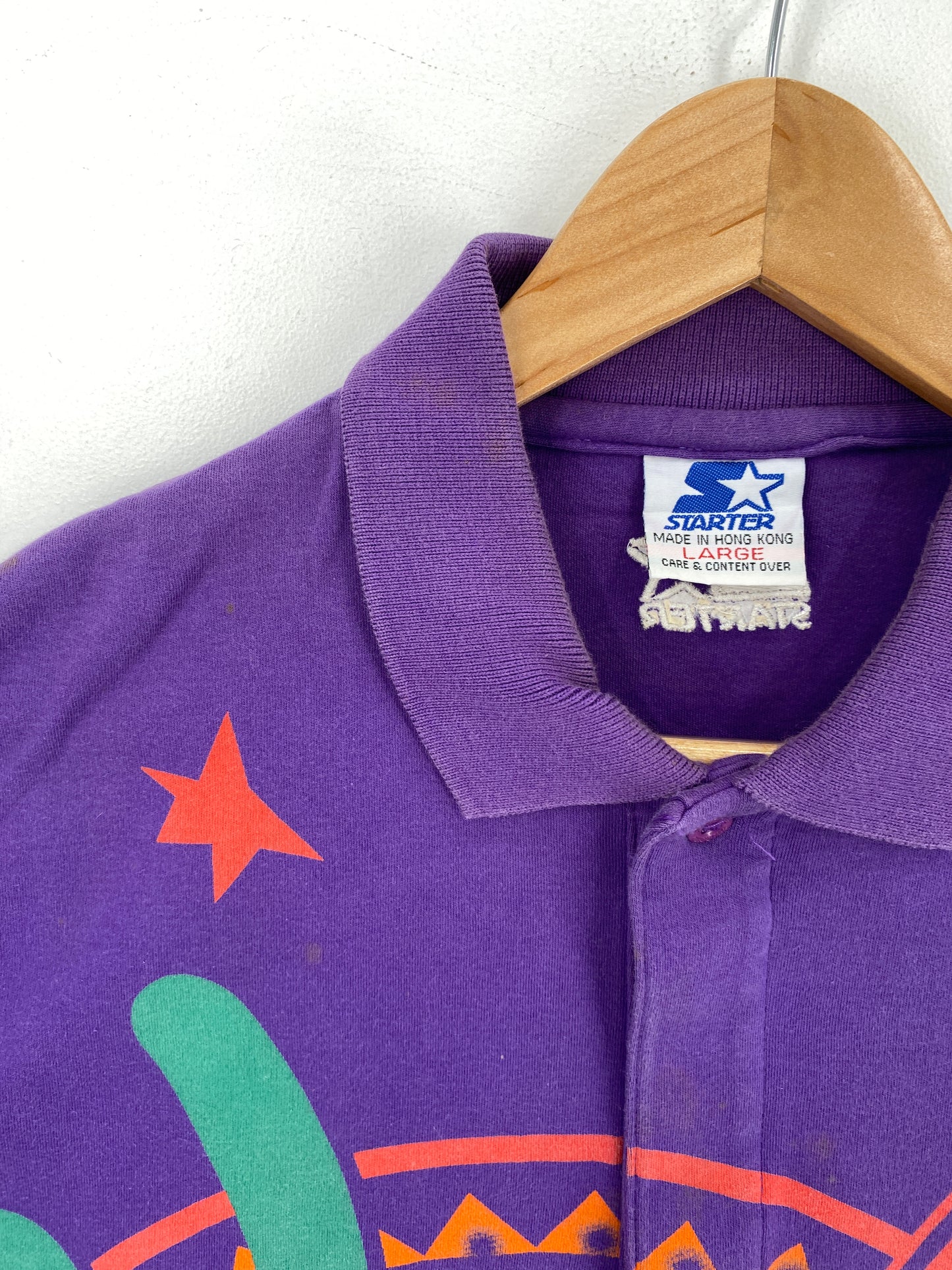1994 STARTER x ALL STAR WEEKEND PHOENIX Size L Vintage NBA Polo-Shirt / A5765