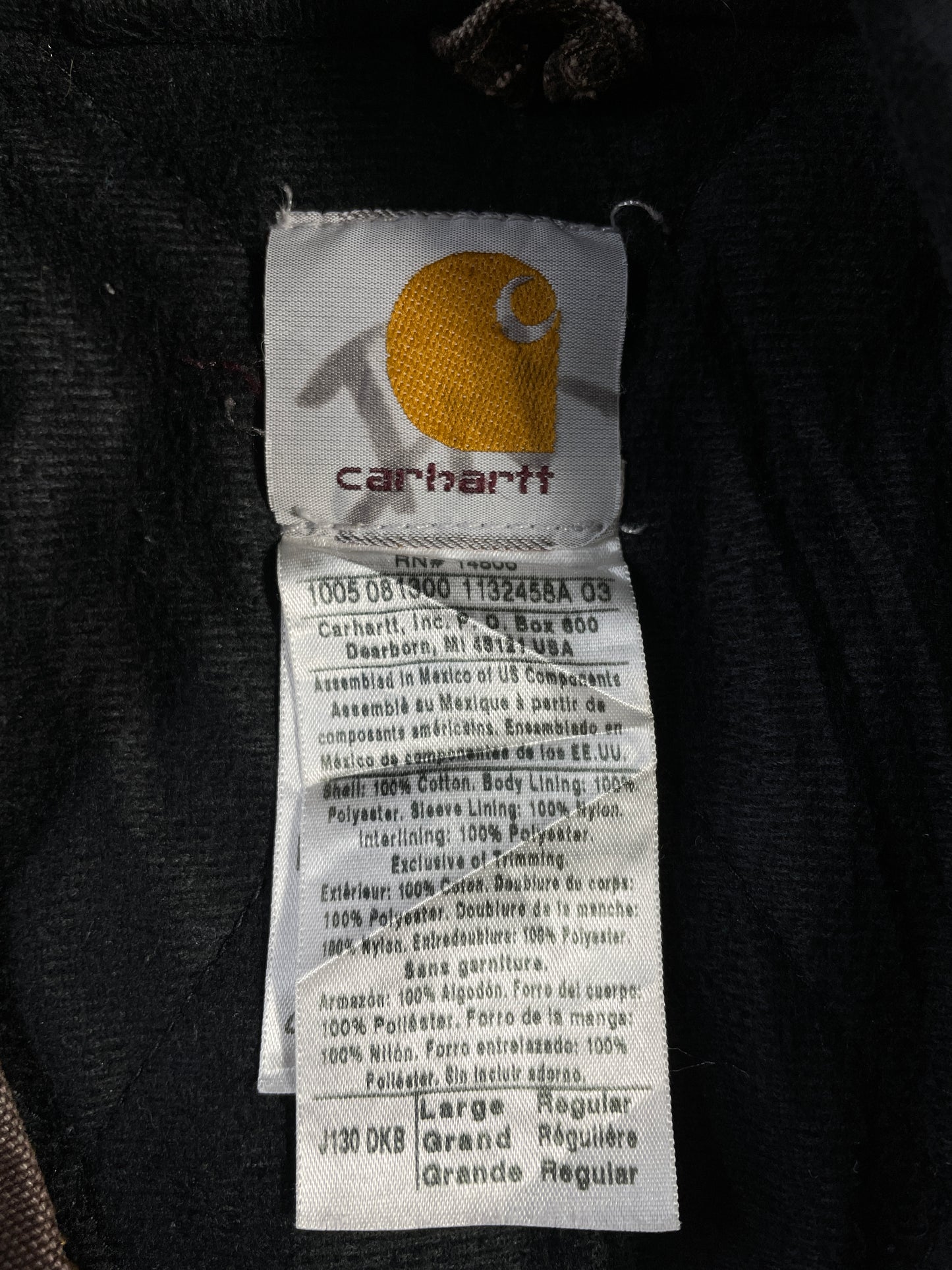 Vintage CARHARTT Size L Hoodie Duck Jacket / A9642