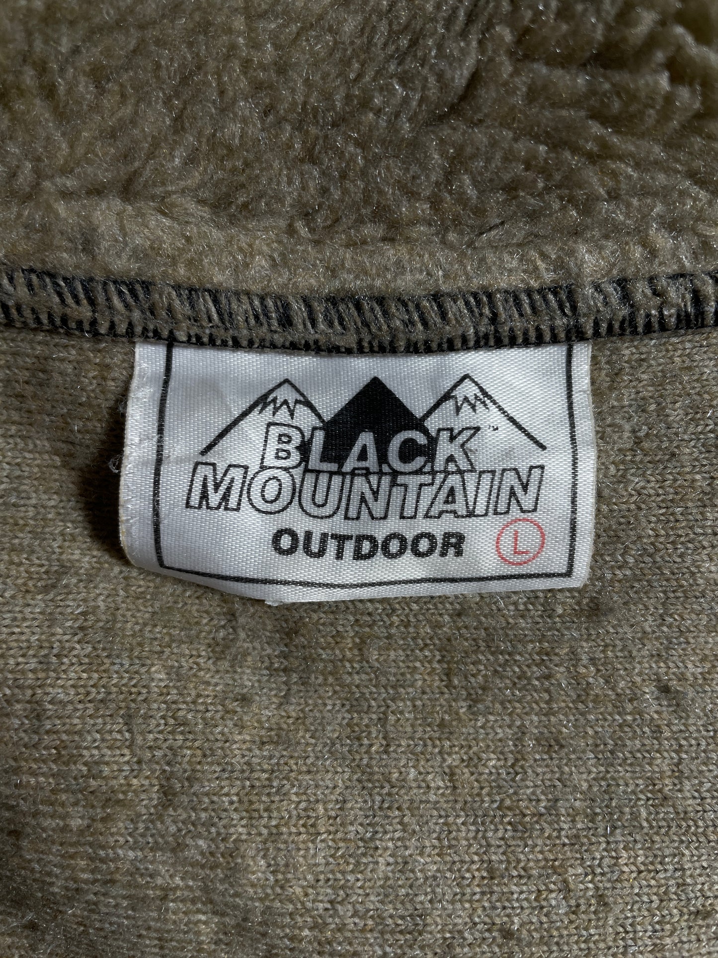 Vintage BLACK MOUNTAIN Size L Zip Up Fleece Jacket / E818