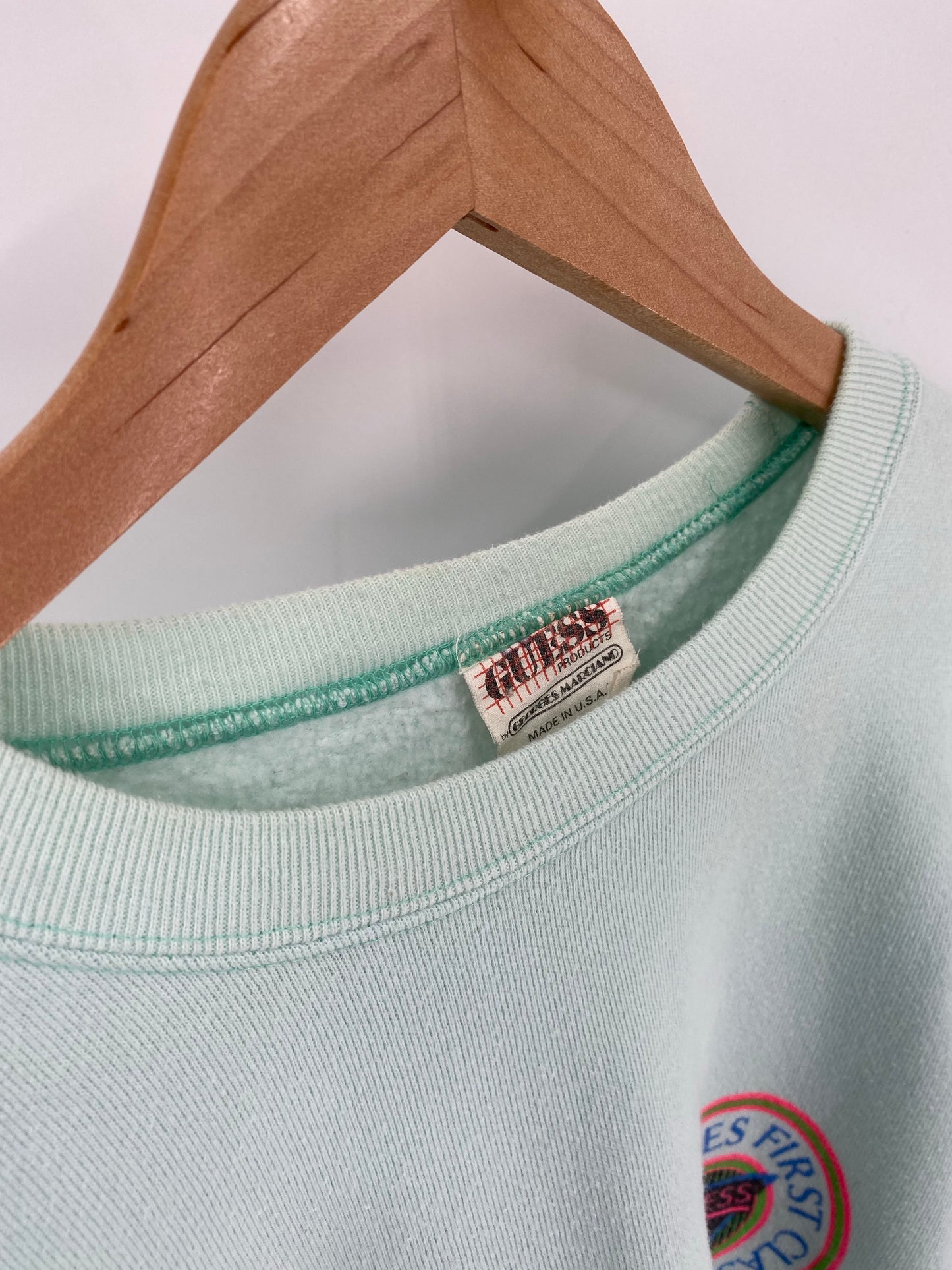 1989 GUESS Made in USA Size L Vintage Sweat-shirt  / K6115