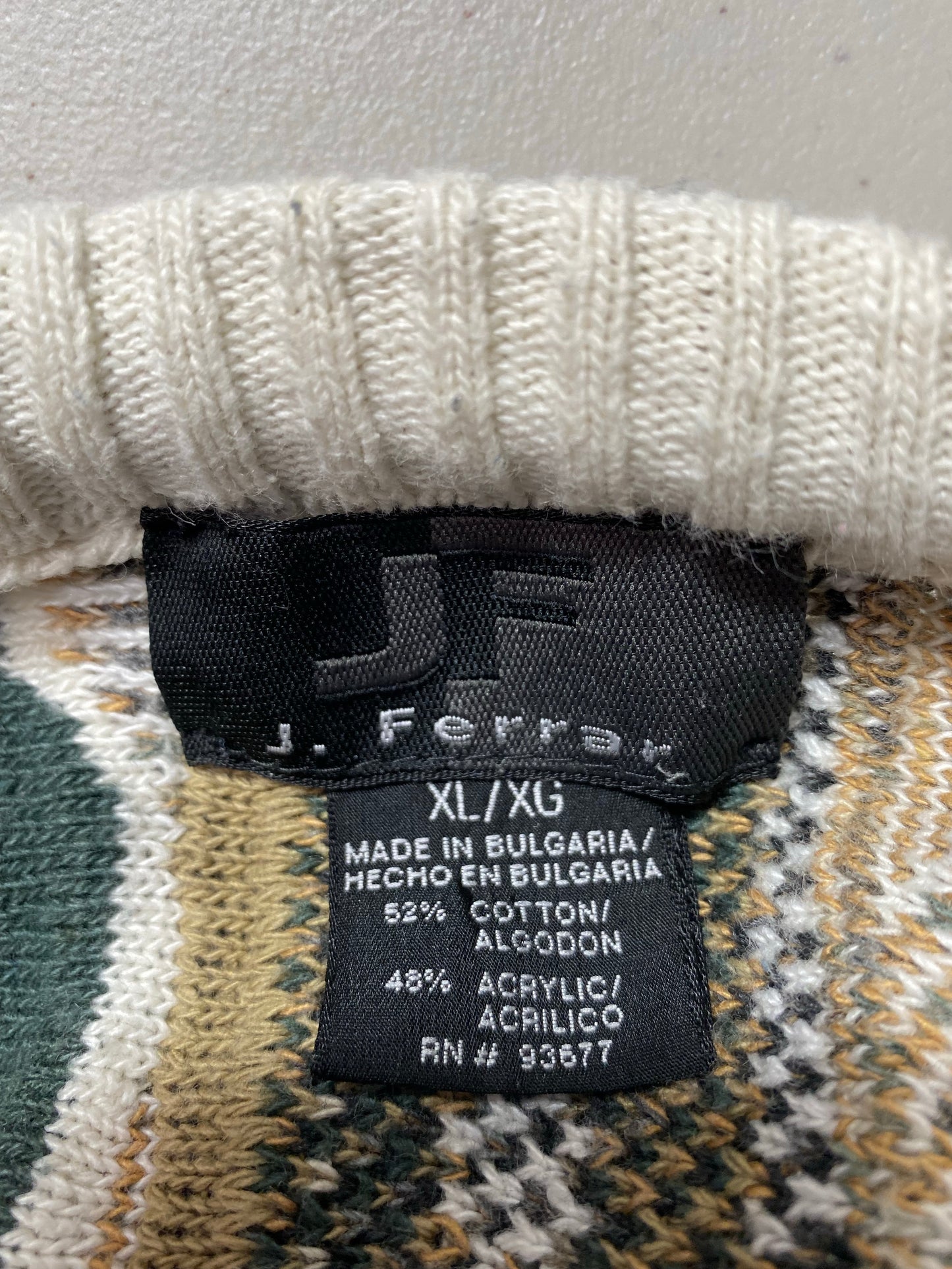 Vintage 3D COOGI- Style Size XL Knit Sweater / K5309