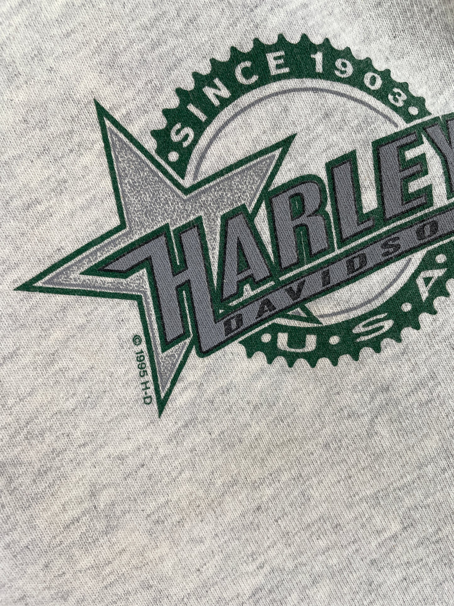 1995 HARLEY DAVIDSON FAYETTEVILLE Made in USA Size L Vintage Long sleeve T-Shirts / A4448