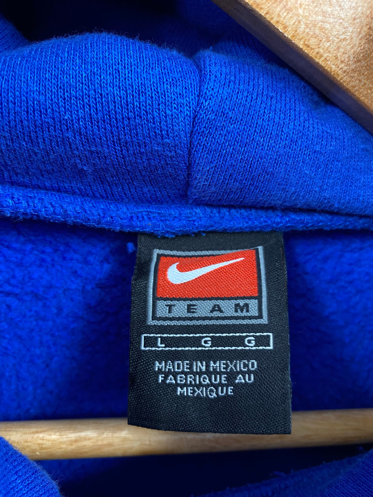 00’ NIKE CENTER SWOOSH Size L Vintage Hoodie Sweat-Shirt / K4203