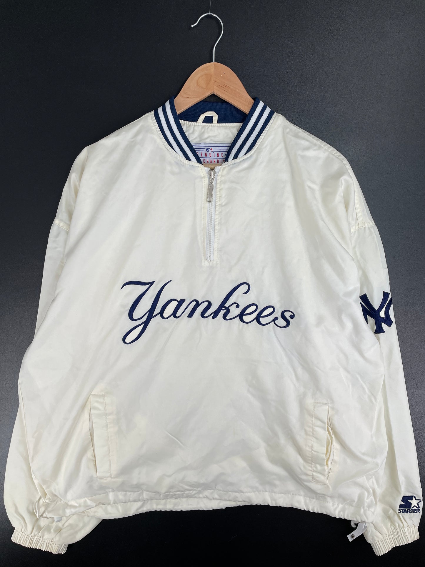 90’s STARTER x NEW YORK YANKEES Size L Vintage MLB Nylon Jacket / E1835N
