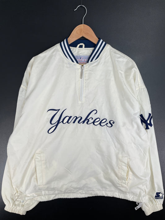 90’s STARTER x NEW YORK YANKEES Size L Vintage MLB Nylon Jacket / E1835N