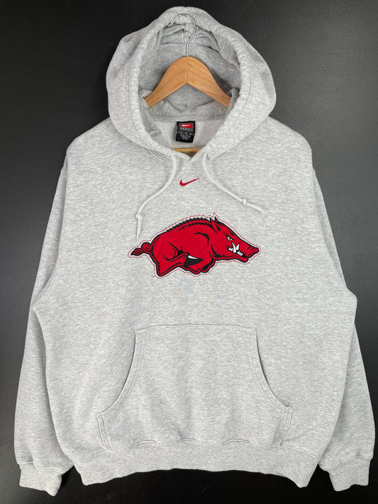 00's NIKE x ARKANSAS RAZORBACKS Size L Vintage Hoodie Sweat-shirt / A9715