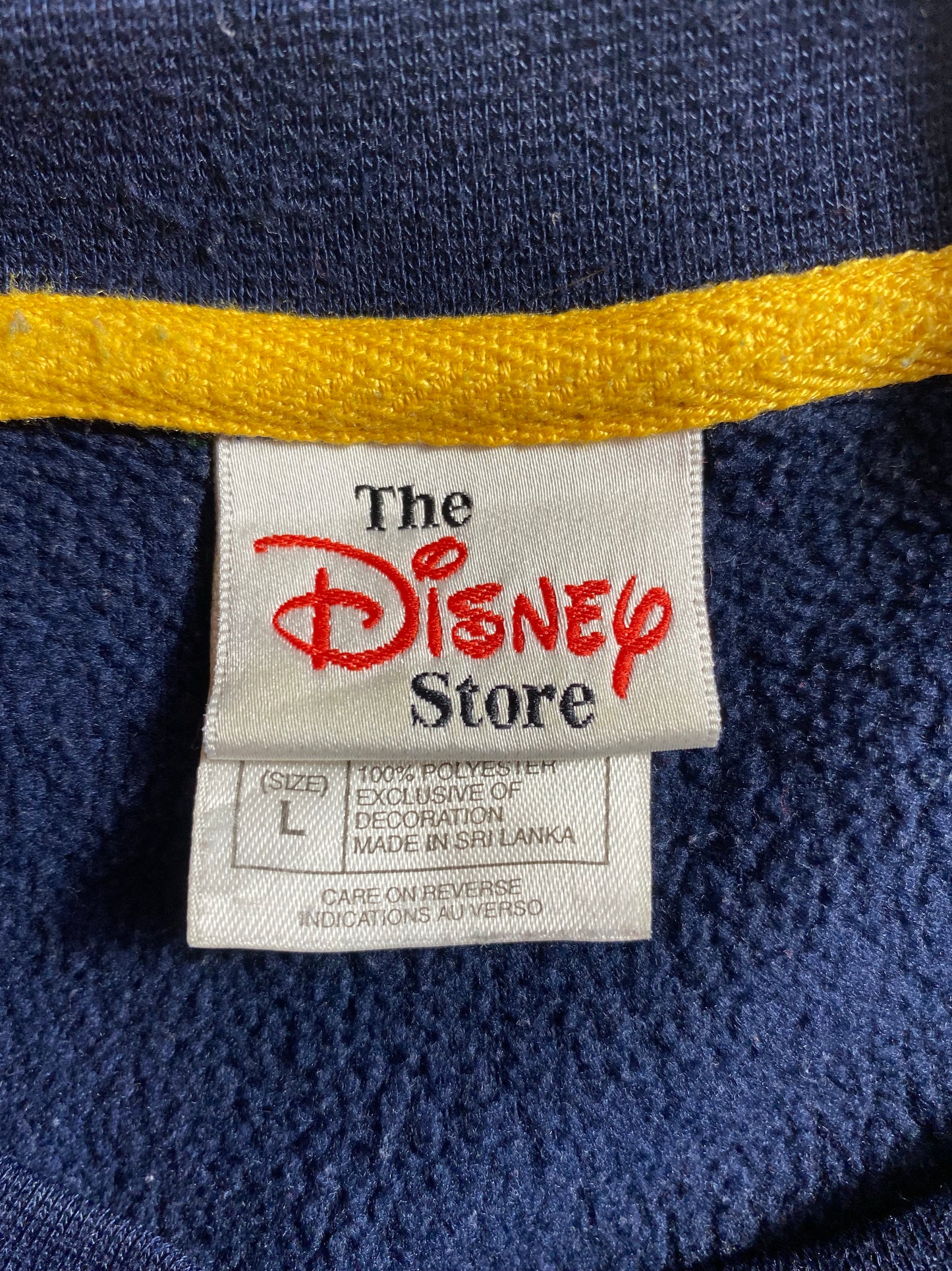 00’ DISNEY 101 DALMATIANS Size L Vintage Fleece Sweat-shirt / K4519