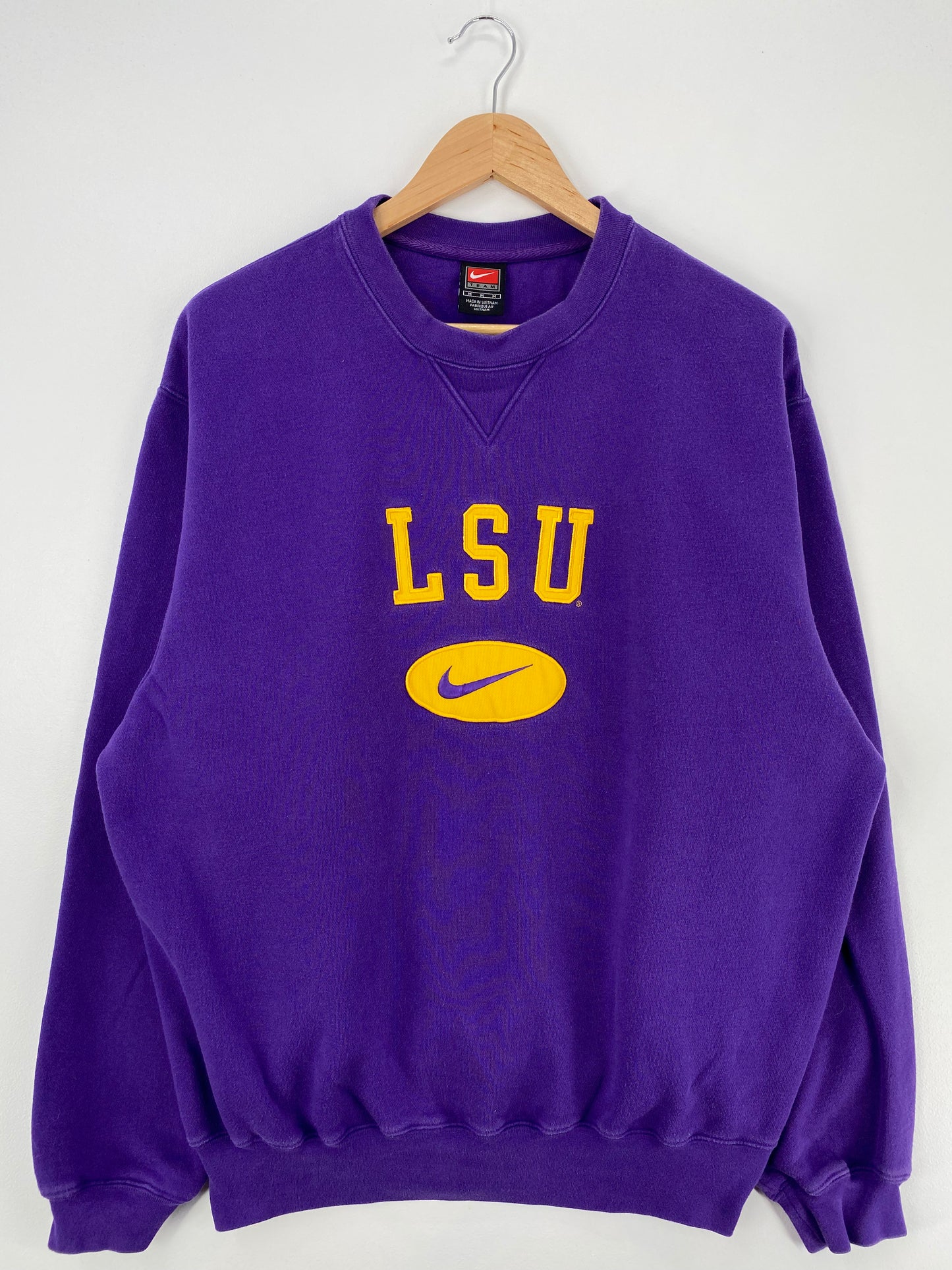 00' NIKE LSU Size M Vintage College Sweat-shirt / A640
