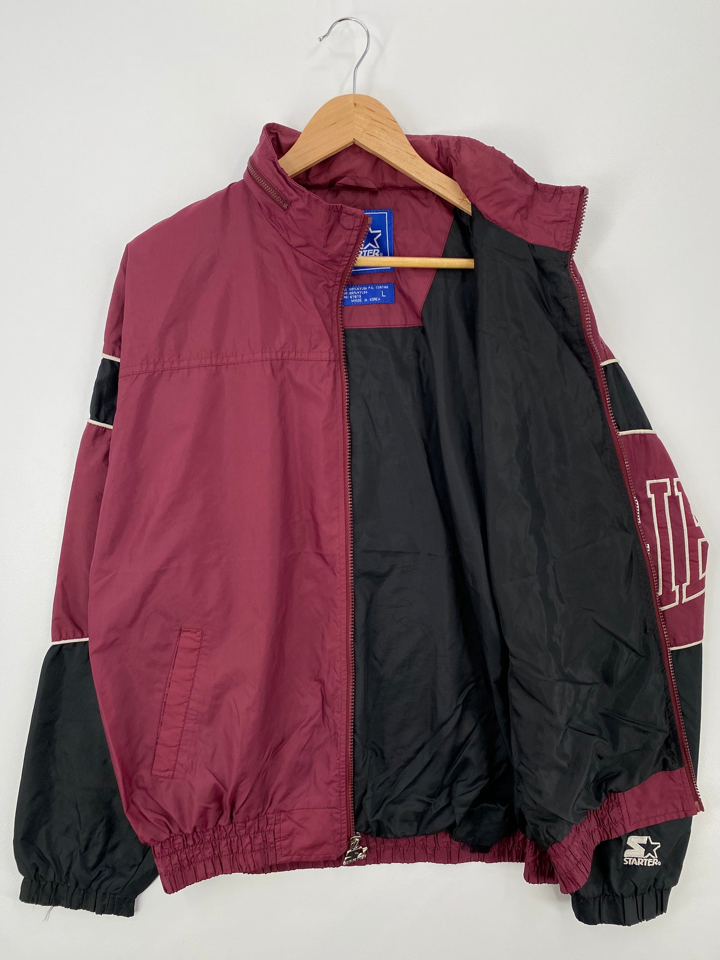 90’s STATER x TEXAS A&M Size L Vintage College Nylon Jacket  / A344
