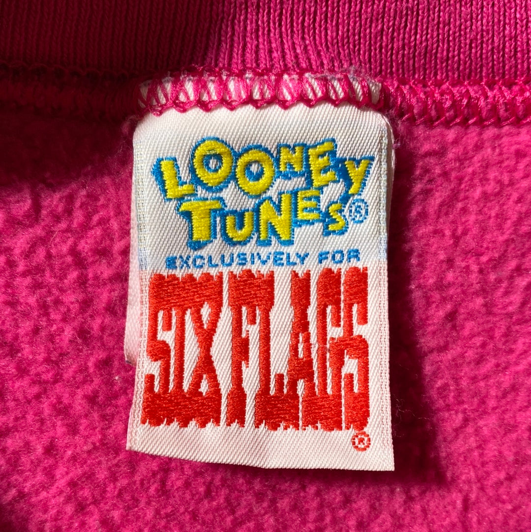 1991 LOONEY TUNES TWEETY Made in USa Size L Vintage Sweat-Shirt / E302