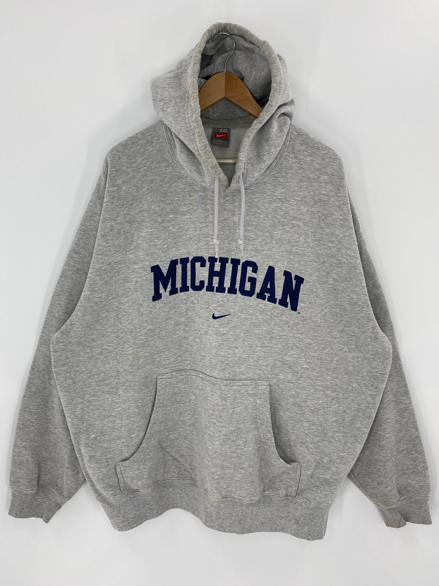 00' NIKE UNIVERSITY OF MICHIGAN Size XXL Vintage Hoodie Sweat-shirt / K5960