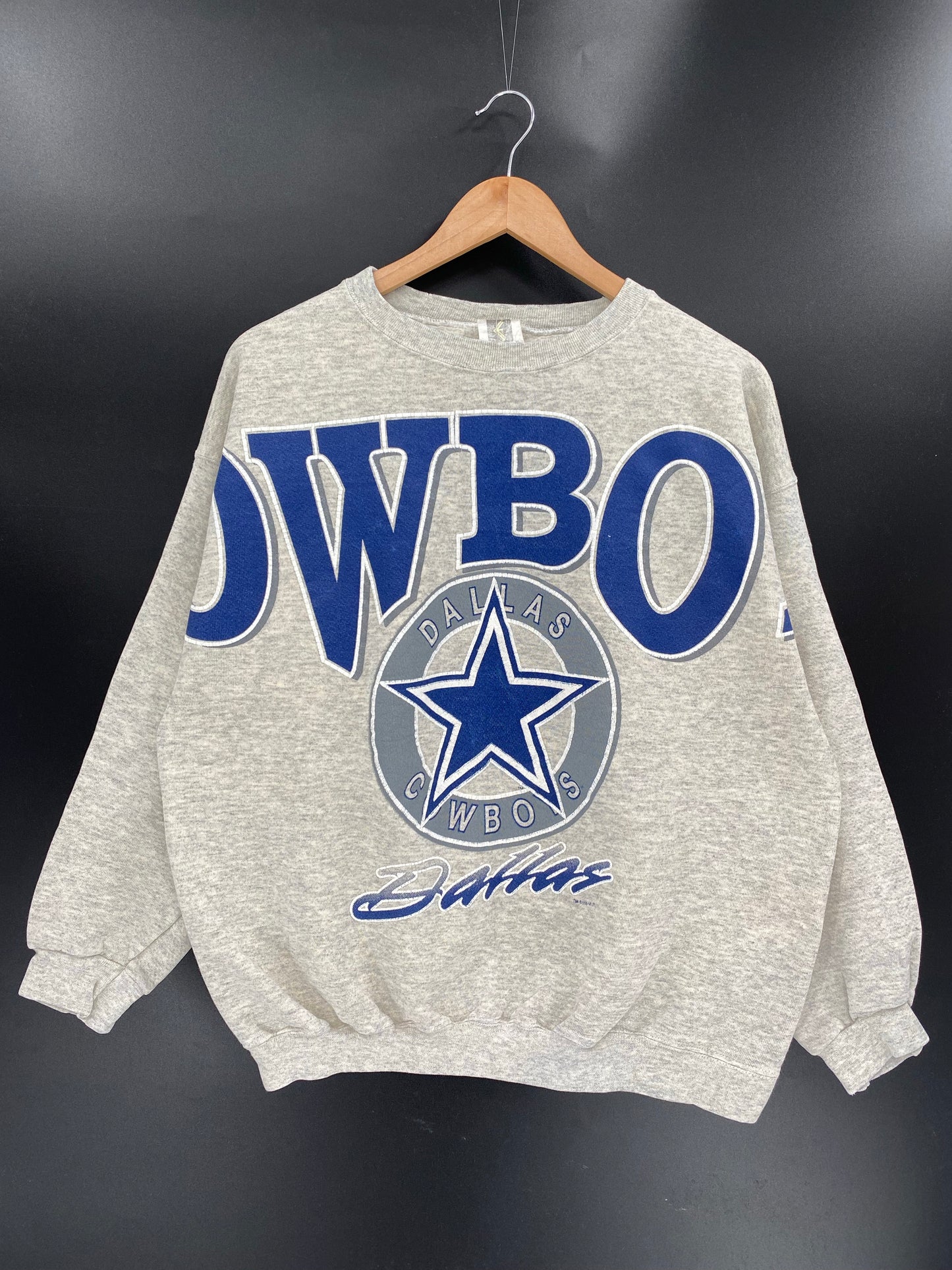 1995 DALLAS COWBOYS Made in USA Size XL Vintage NFL Sweat-Shirt / K4169