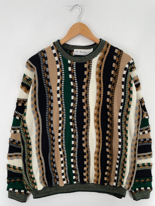 Vintage COOGI Style Made in USA Size L Cotton Knit Sweater / E3395K