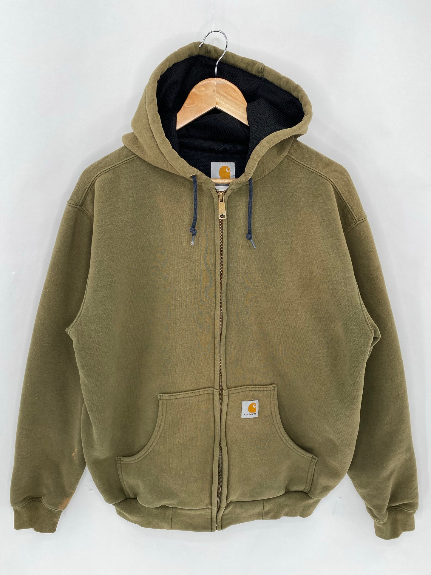 Vintage Carhartt Made in Mexico Size M Faded Vintage Zip-up Heavy Sweat-Shirt  / 6014
