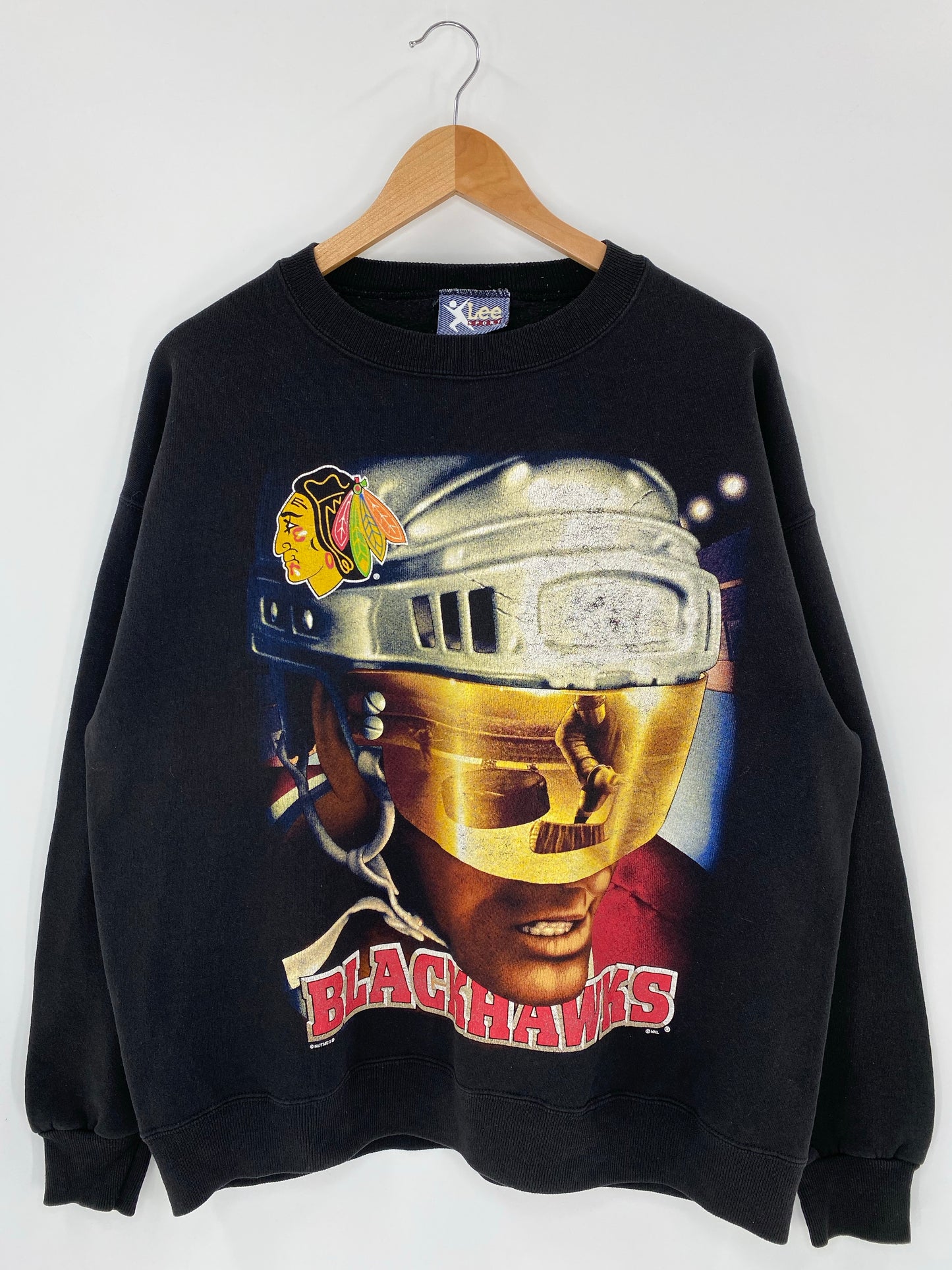 90’s BLACKHAWKS Made in USA Size L NHL Sweat shirt / k6201